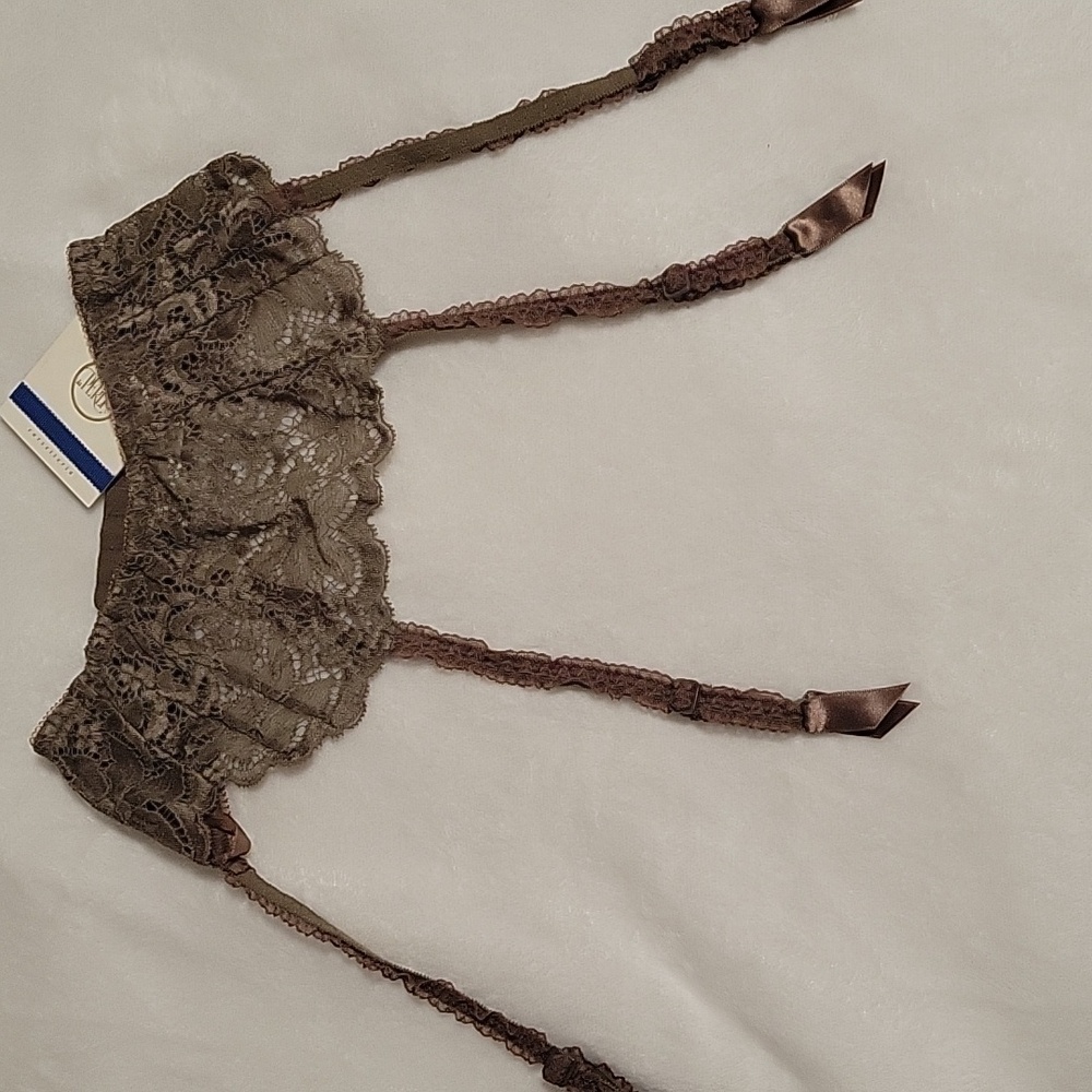 La Perla Brown Lace Garder Belt